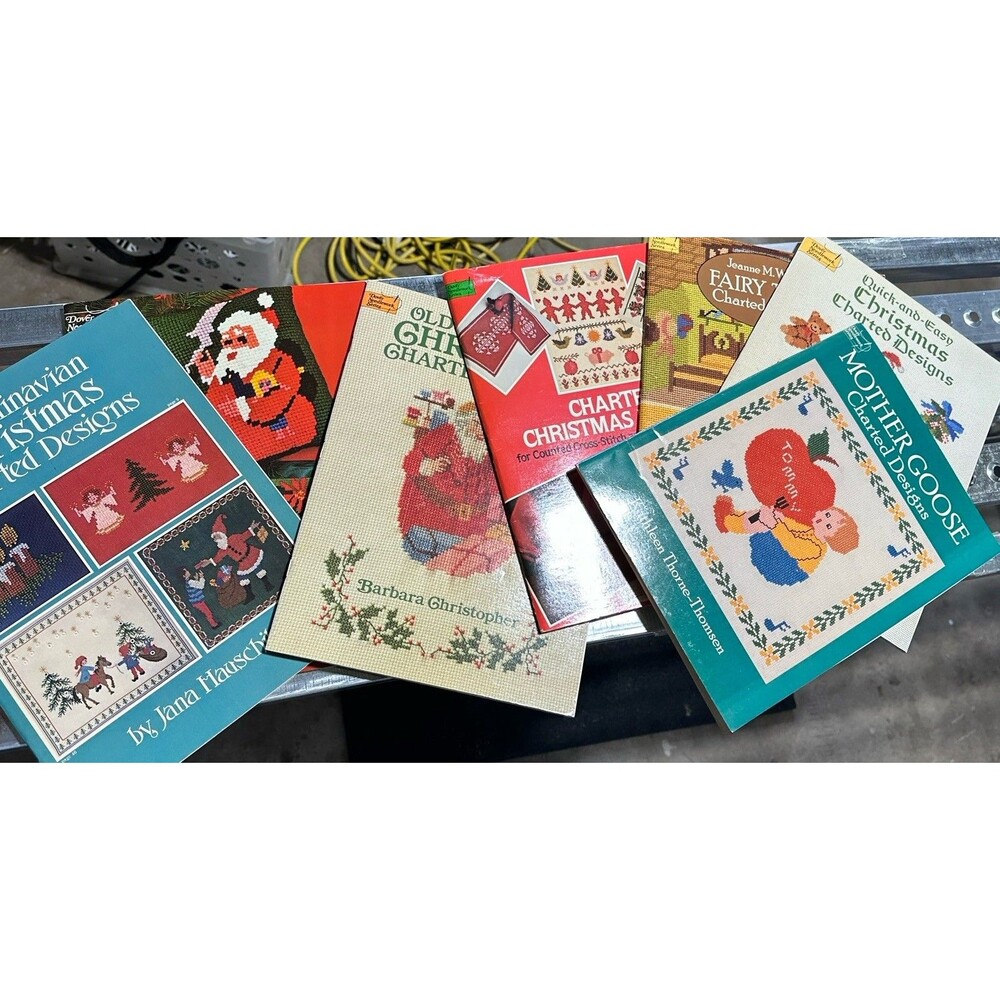 LOT Of 7 New Embroidery Dover Needlework  Series 1975-92